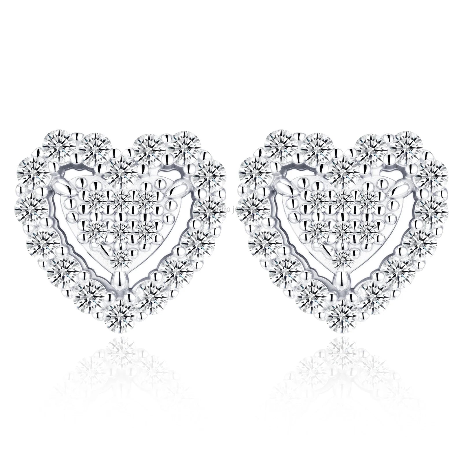 HIPHOP Wholesale Price Best Quality D Color VVS 18K Gold Plated Earrings S925 Moissanite Earrings