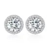 D Color Moissanite Diamond Earring 925 Sterling Silver Hip Hop Women Men VVS Moissanite Stud Earrings